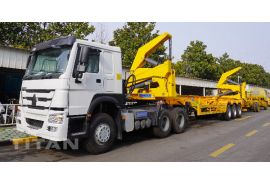 40Ft 37 Ton Container Side Loader Trailer is going to sent to Senegal