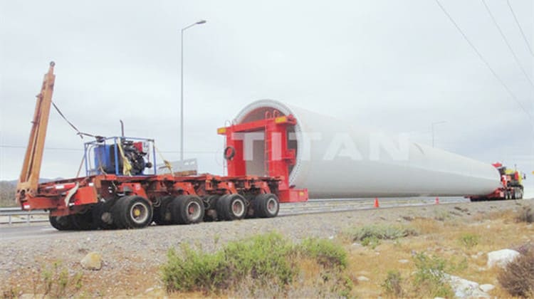 Vietnam Customer Feedback of Wind Turbine Tower Transport Trailer