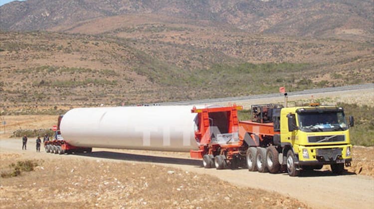 Vietnam Customer Feedback of Wind Turbine Tower Transport Trailer