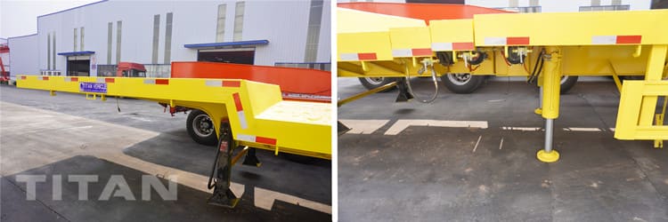 6 Axle Extendable Trailer for Transporting Blades Wind Turbine