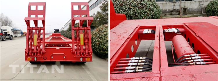 Details of multi axle low bed trailer