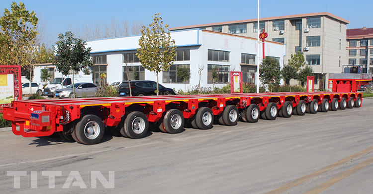 Multi Axle Nicolar Modular Trailer for Sale in Kazakhstan