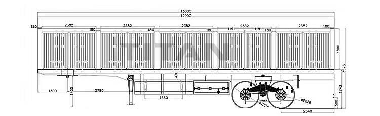 2 Axle Drop Side Trailer with Bogie Suspension for Sale in Jamaica Kingston