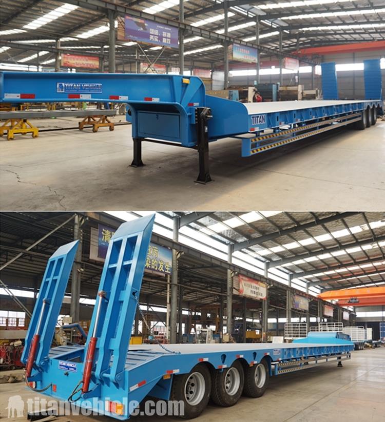 Tri Axle 80 Ton Low Loader Trailer for Sale in Nigeria Lagos - TITAN Vehicle