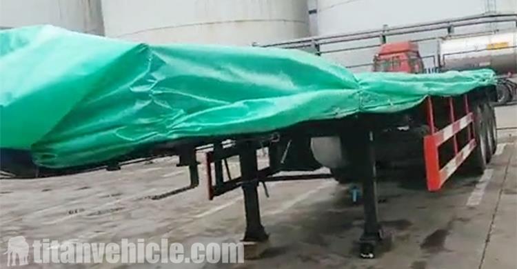 3 Axle Flatbed Trailer with Front Wall for Sale In Nigeria Lagos