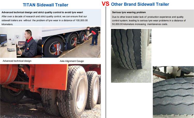 Fuel saving method while driving side wall trailer