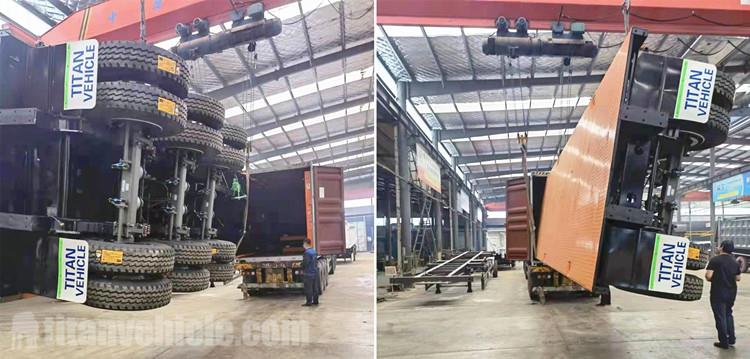 Tri Axle Flat Deck Trailer for Sale in Mali - TITAN Vehicle