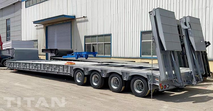 150 Ton Heavy Duty Low Bed Trailer for Sale in Tanzania