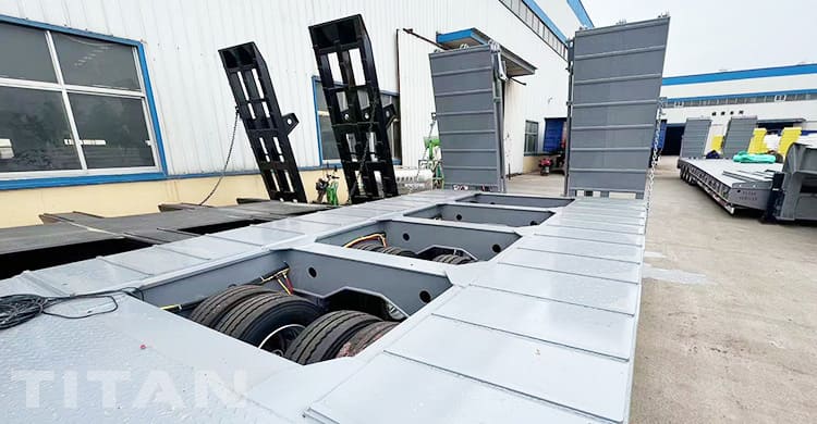 150 Ton Heavy Duty Low Bed Trailer for Sale in Tanzania