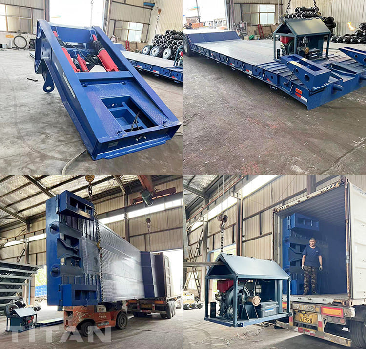 80T 3 Axle Lowboy Detach Gooseneck Trailer for Sale in Dominica