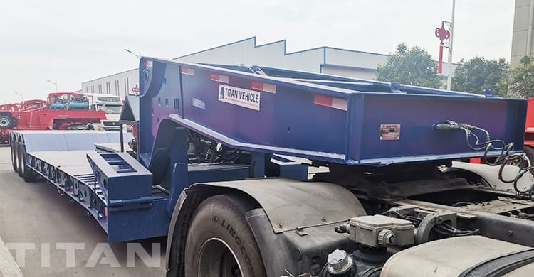 80T 3 Axle Lowboy Detach Gooseneck Trailer for Sale in Dominica