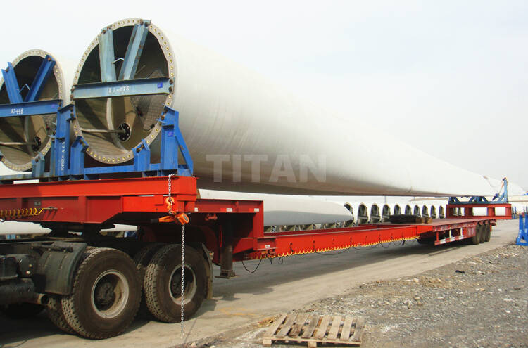 Telescopic Extendable Blade Transport Trailer