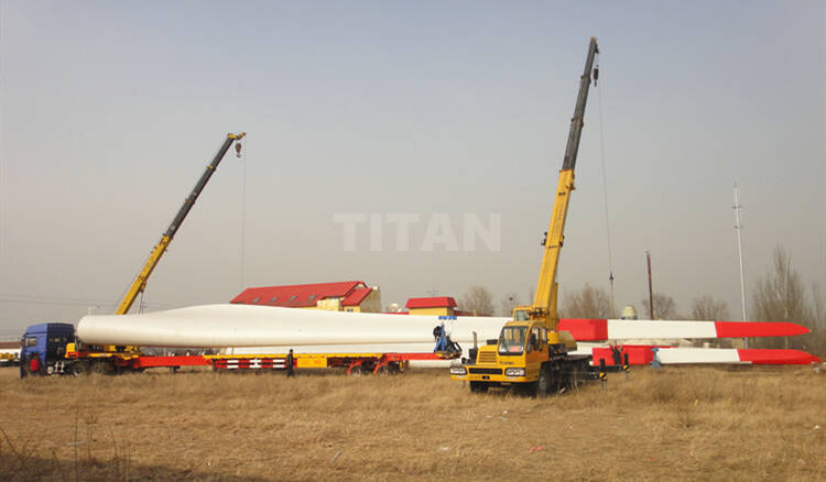 Telescopic Extendable Blade Transport Trailer