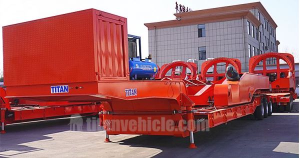 Windmill Blade Trailers Transported and Used in Vietnam