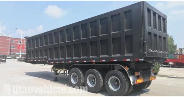 Hydraulic 40CBM Tipper Trailer will be send to Ghana Tema Harbour